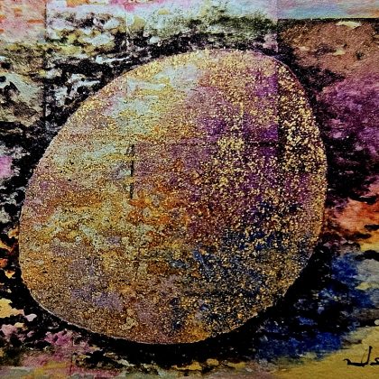 佐助カフェで出展した「渡辺 功 日本画展」の展示イメージ