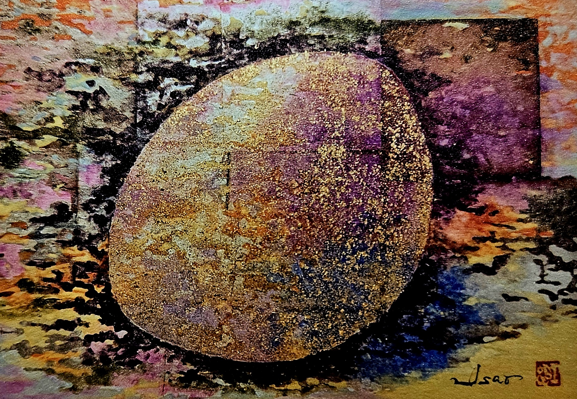 佐助カフェで出展した「渡辺 功 日本画展」の展示イメージ1